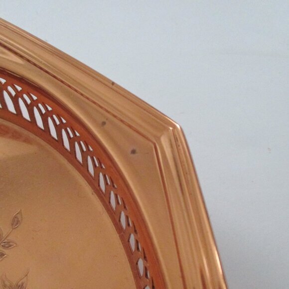 9" Coppercraft Octagon Copper Tray - Picture 6 of 6